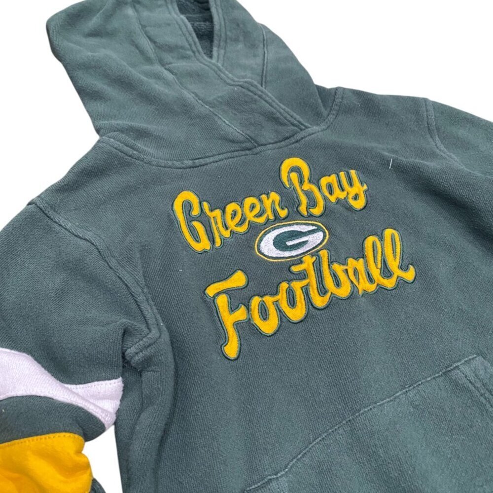 NFL Green Bay Football Hoodie Girls M 10/12 Team Apparel - Picture 2 of 5